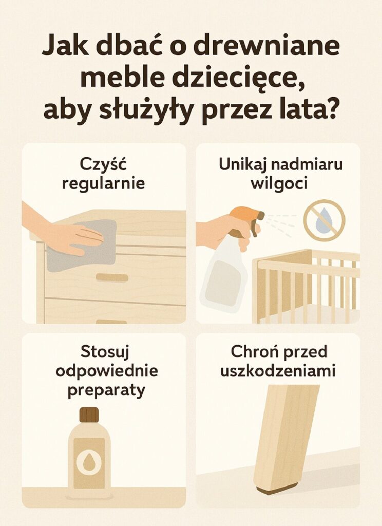 Jak dbać o drewniane meble dziecięce, aby służyły przez lata?